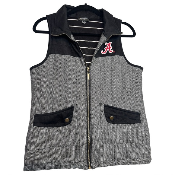 Alabama Crimson Tide Women’s Quilted Herringbone Vest Size Small - Picture 1 of 6